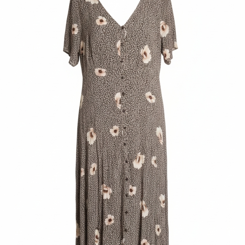 Floral V-Neck Dress - Picture 9 of 10